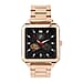 Close Out Deal - GENOA Automatic GENOA Automatic Movement Black Hollow Out Dial 5 ATM Water Resistant Watch with Chain Strap in Rose Gold Tone