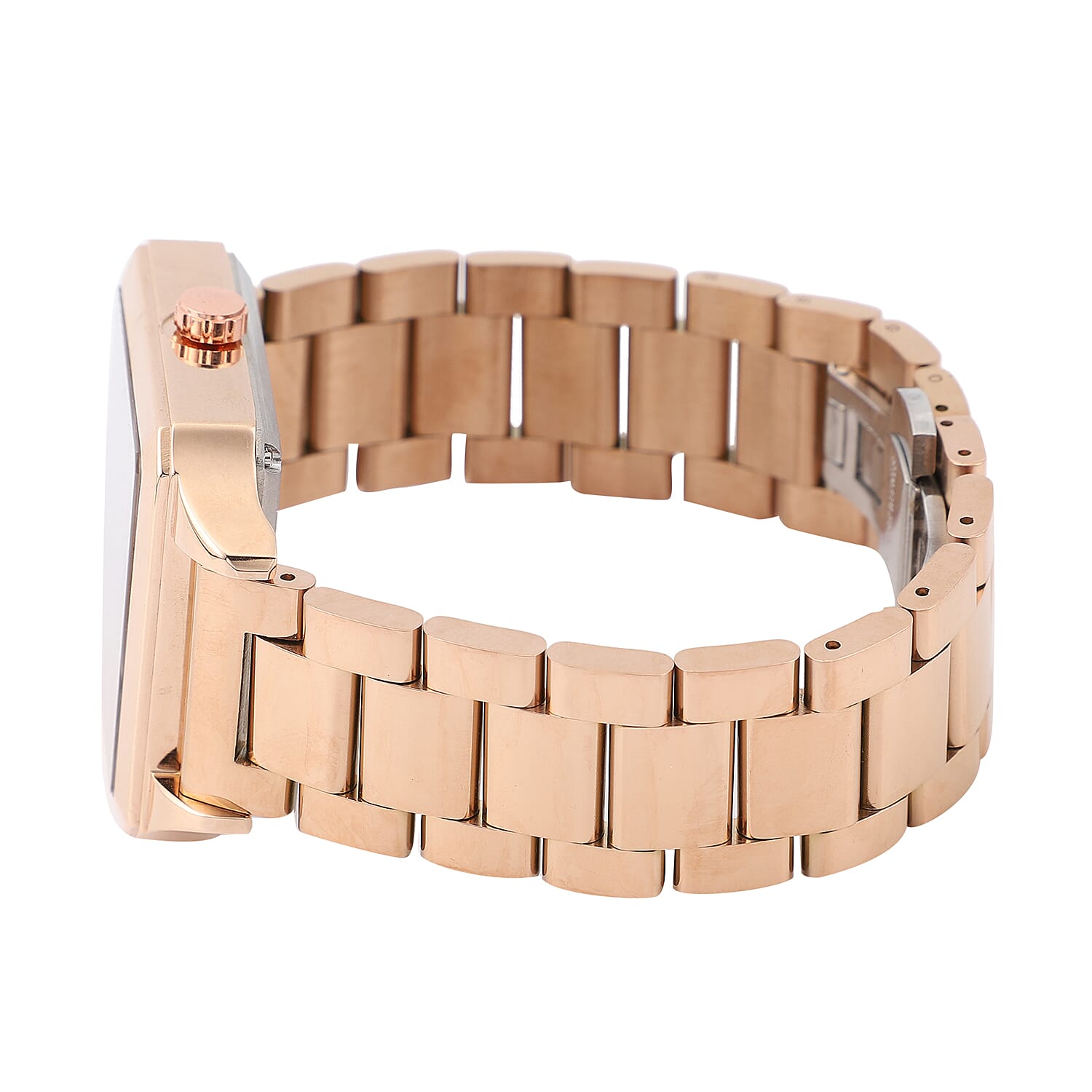 Close Out Deal - GENOA Automatic Movement 5 ATM Water Resistant Watch with Chain Strap in Rose Gold Tone