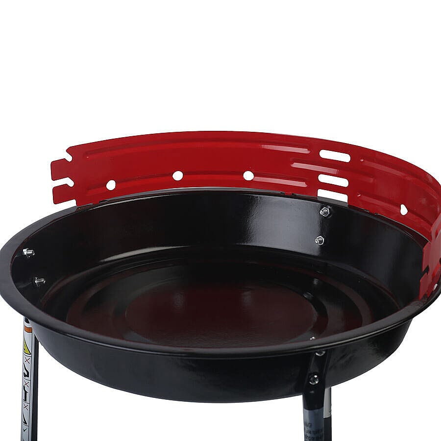 Portable Multipurpose Barbeque Grill (Size 43x33cm) - Red