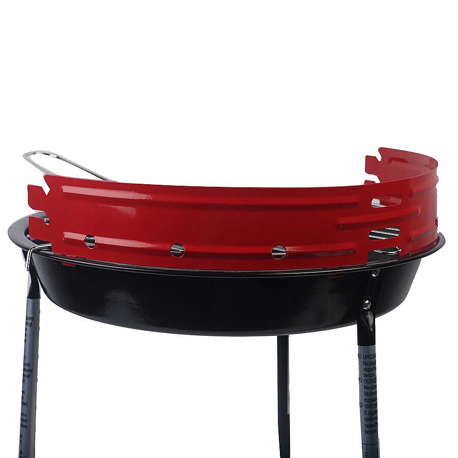 Portable Multipurpose Barbeque Grill (Size 43x33cm) - Red