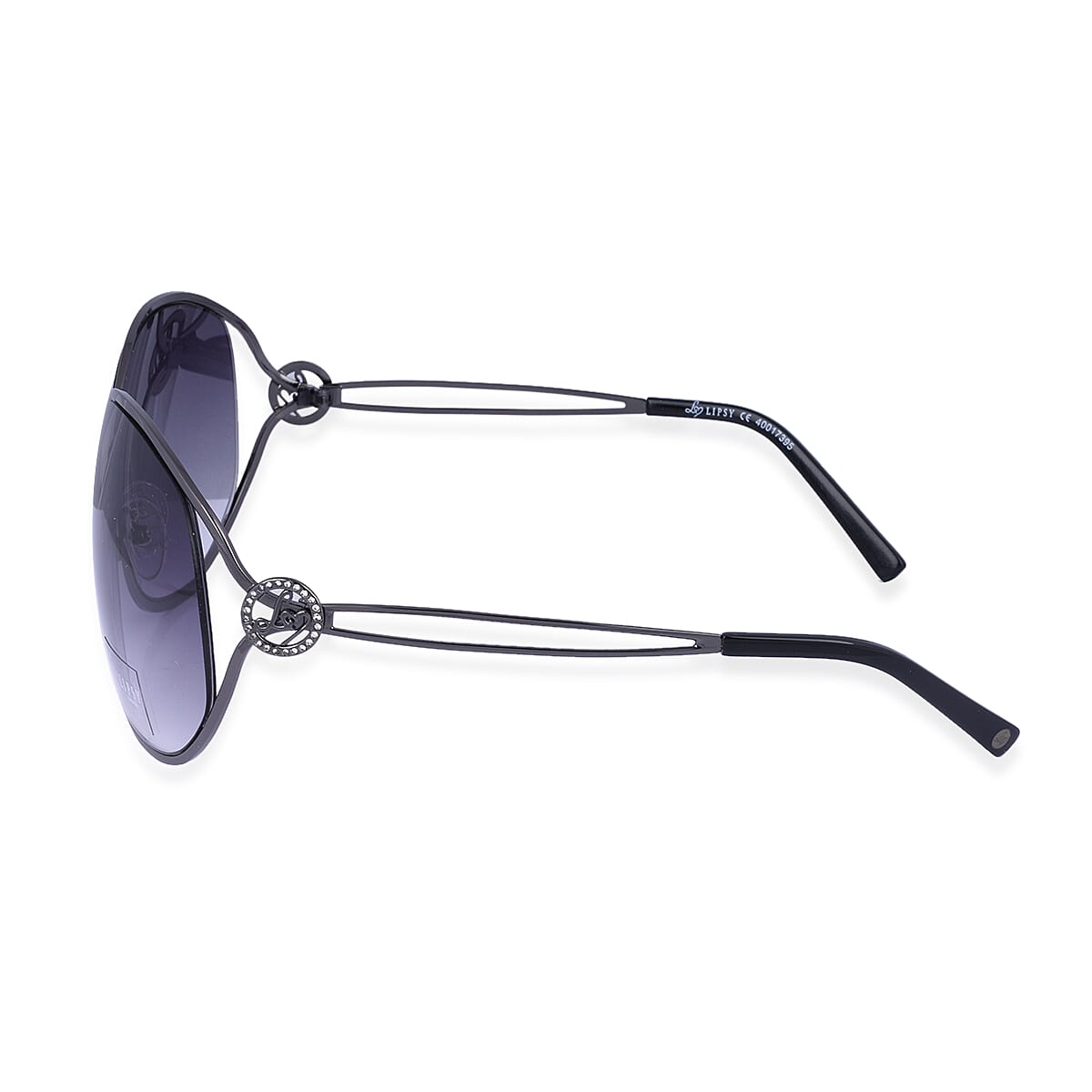 LIPSY Sunglasses with Decorative Temples - Gun