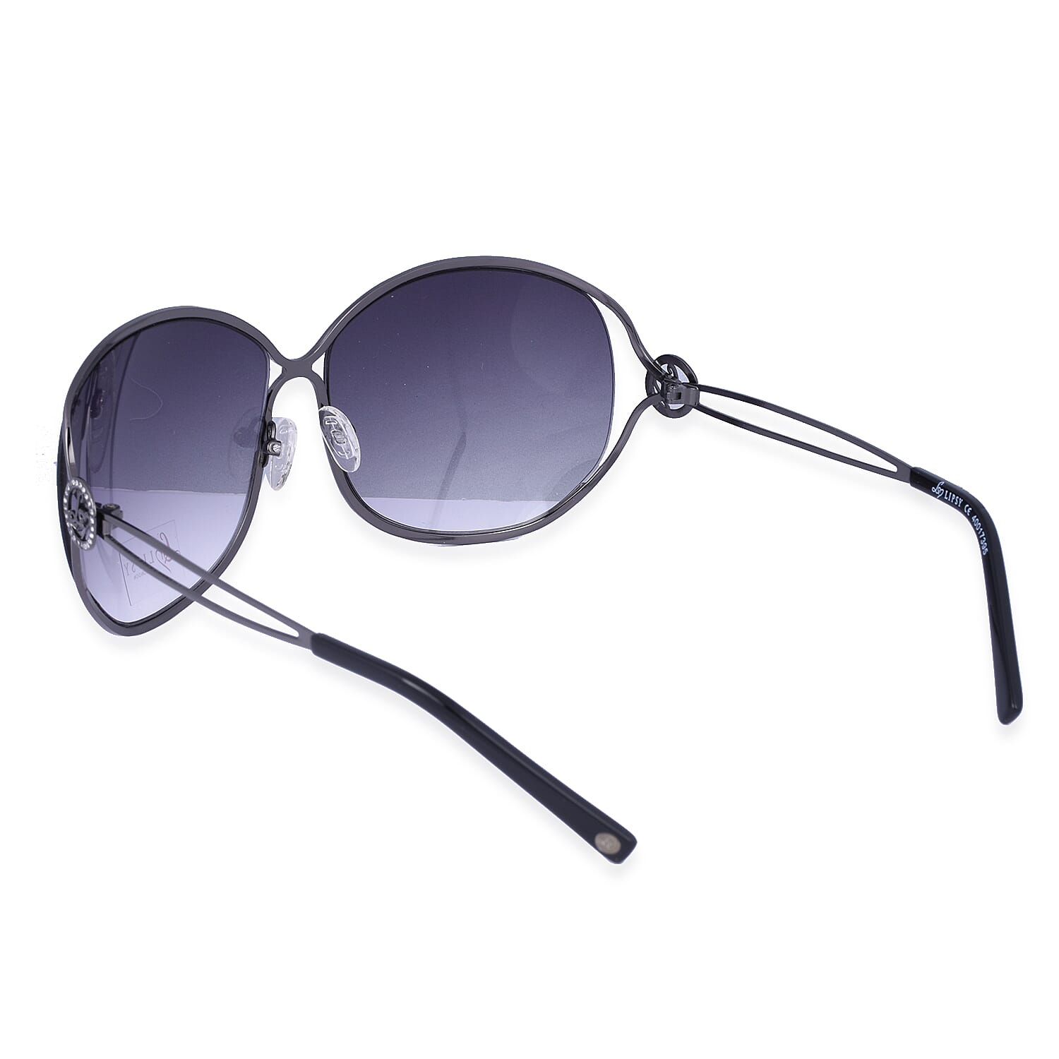 LIPSY Sunglasses with Decorative Temples - Gun