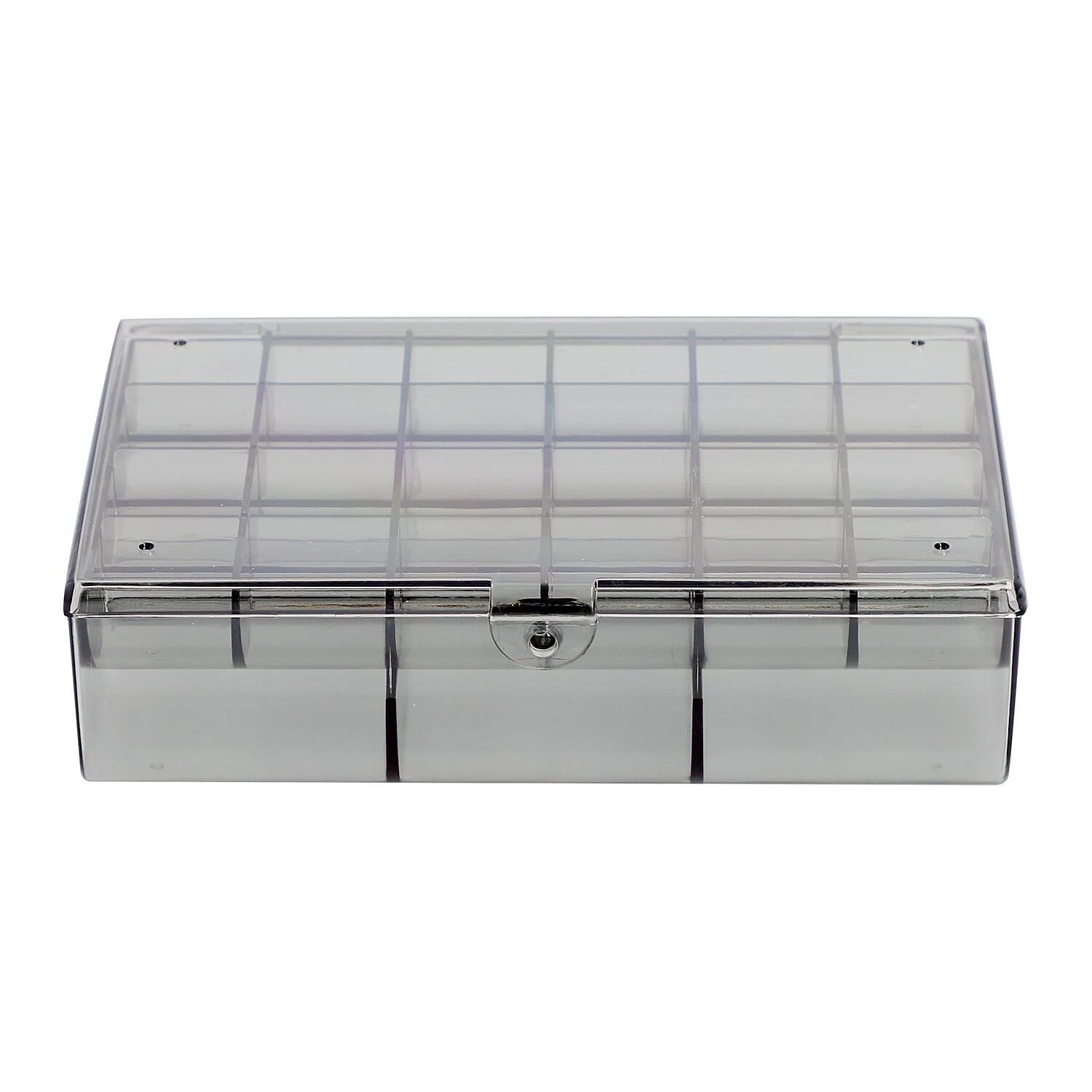 Two Layer Smart Organiser with Top Removable Tray (Size 18x13x5Cm) - Grey