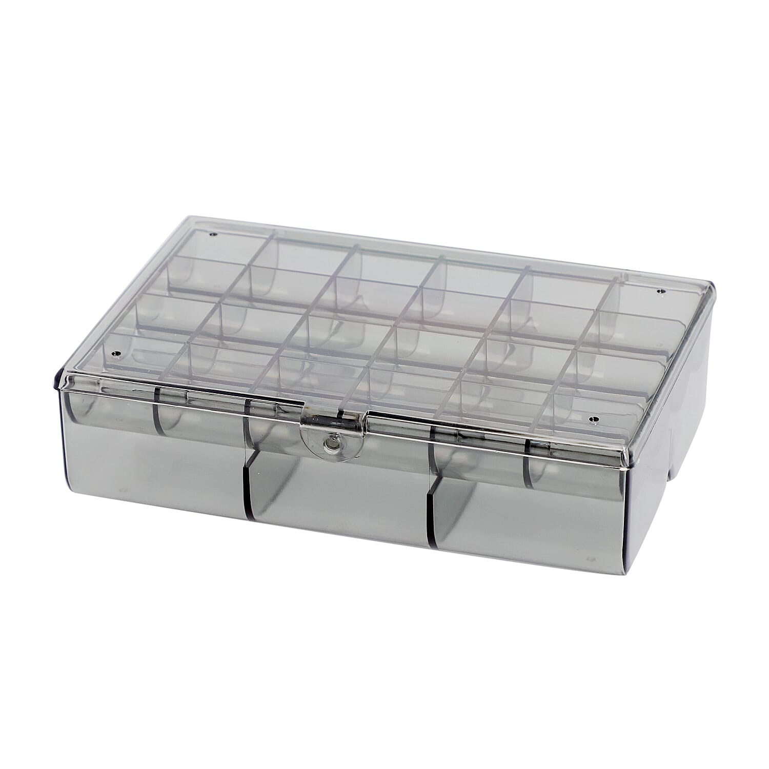 Two Layer Smart Organiser with Top Removable Tray (Size 18x13x5Cm) - Grey