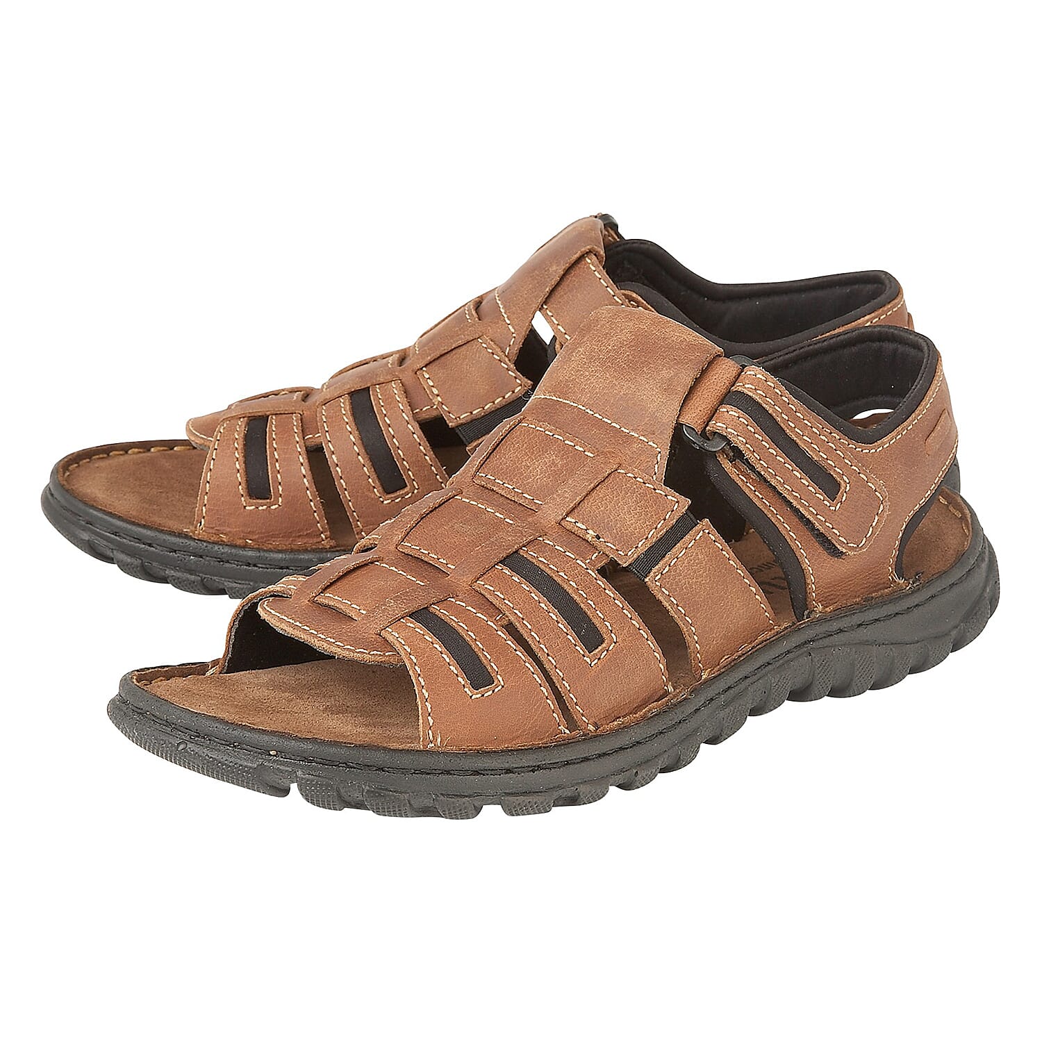 Lotus Doyle Mens Strap Sandals (Size 7) - Tan