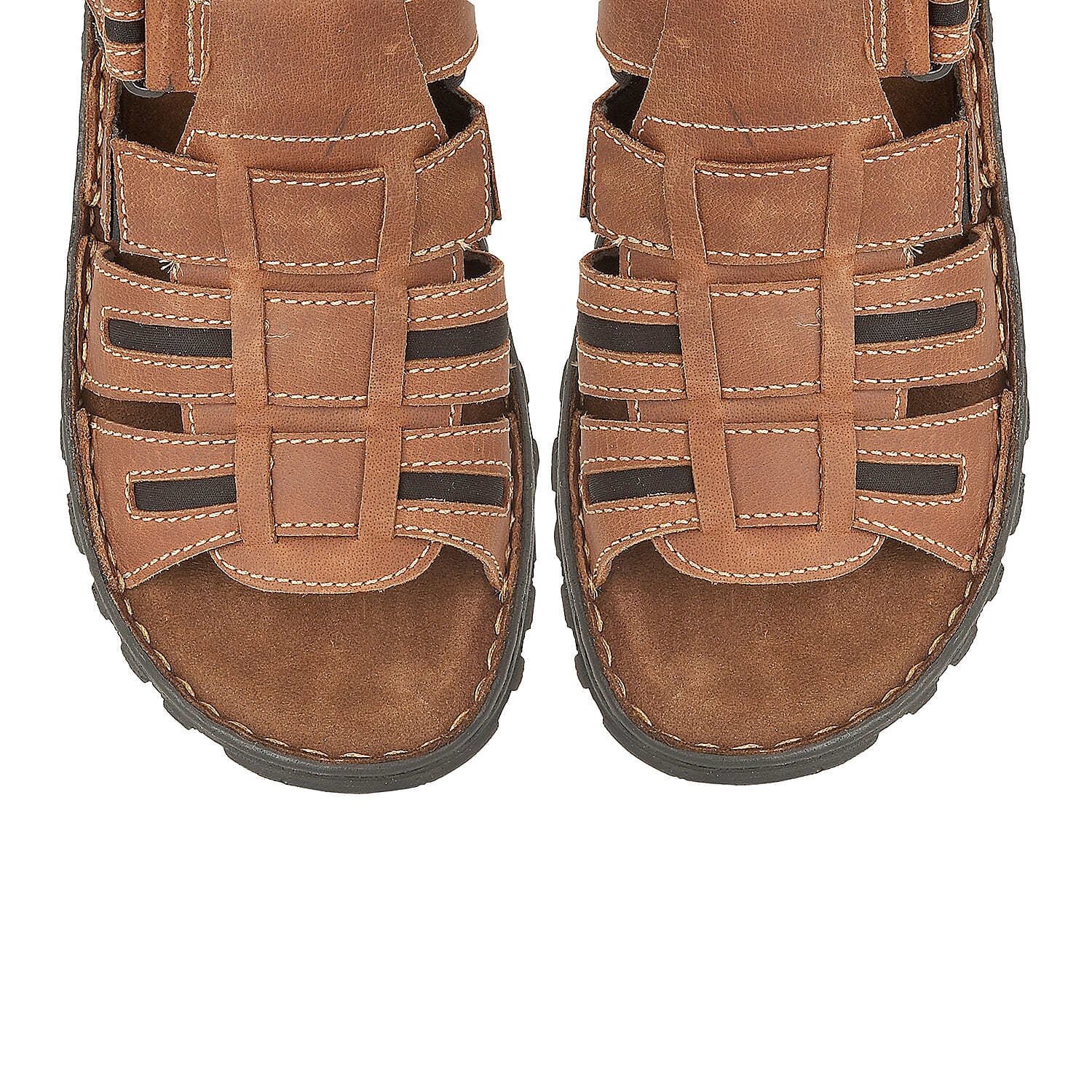 Lotus Doyle Mens Strap Sandals (Size 7) - Tan