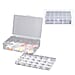 Two Layer Jewellery Organiser with Top Removable Tray - White