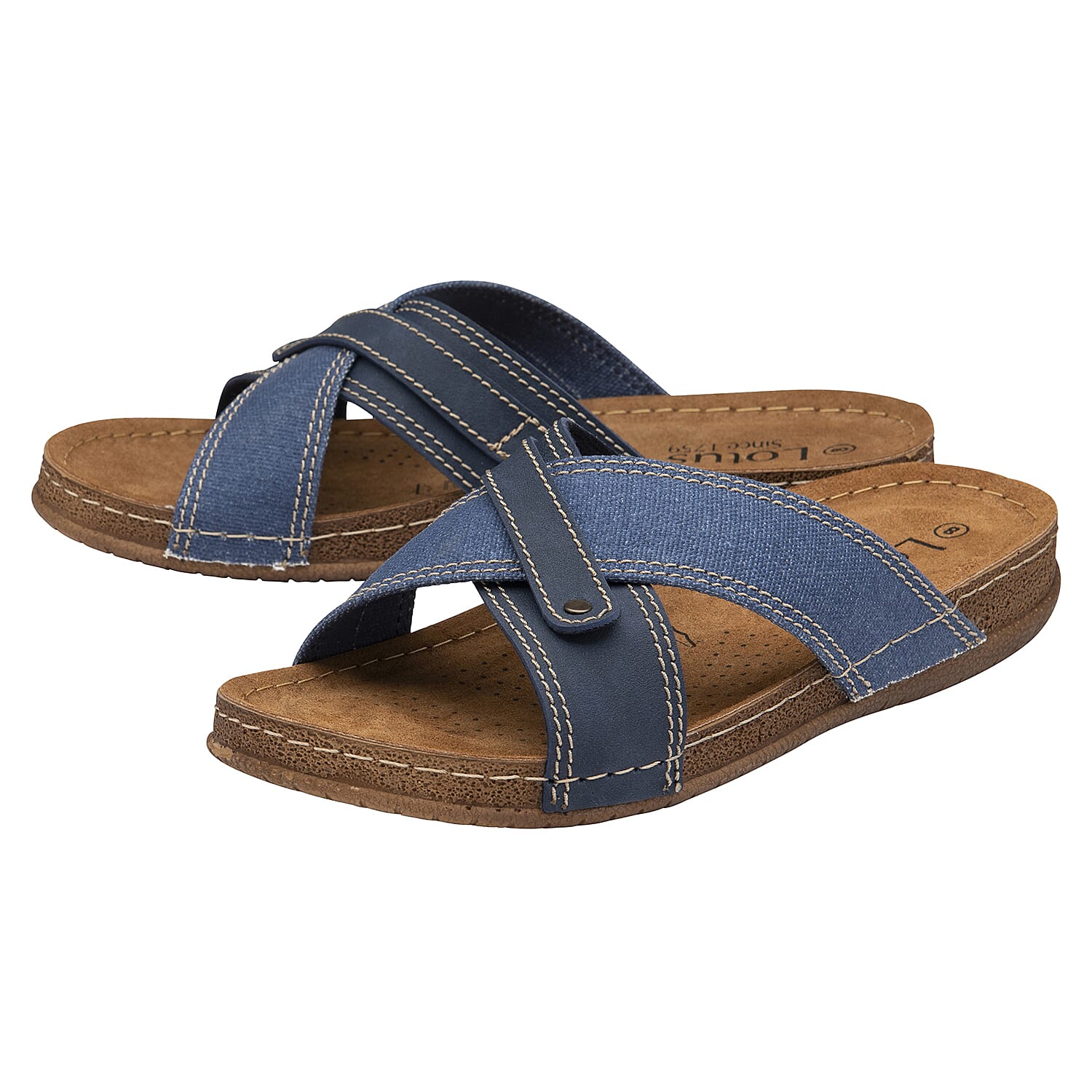 Lotus Marvin Mens Mule Sandals (Size 11) - Denim