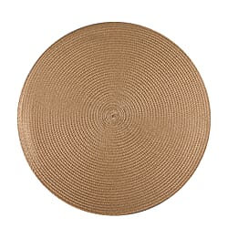 Set of 4 - Table Round Placemats - Beige