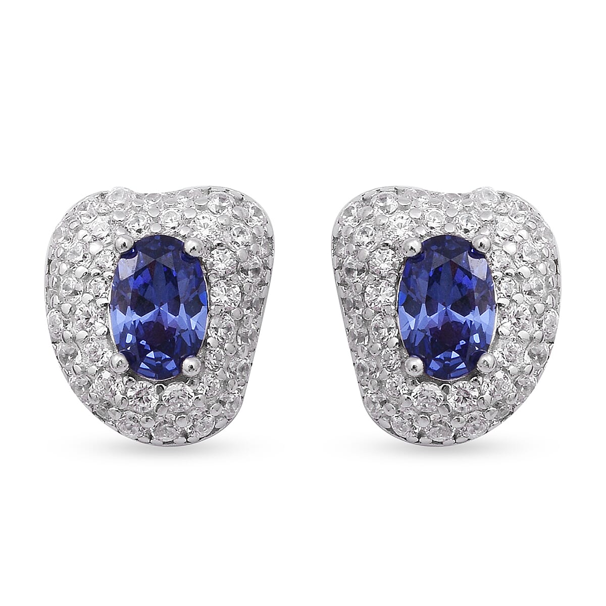 Simulated 2025 tanzanite earrings