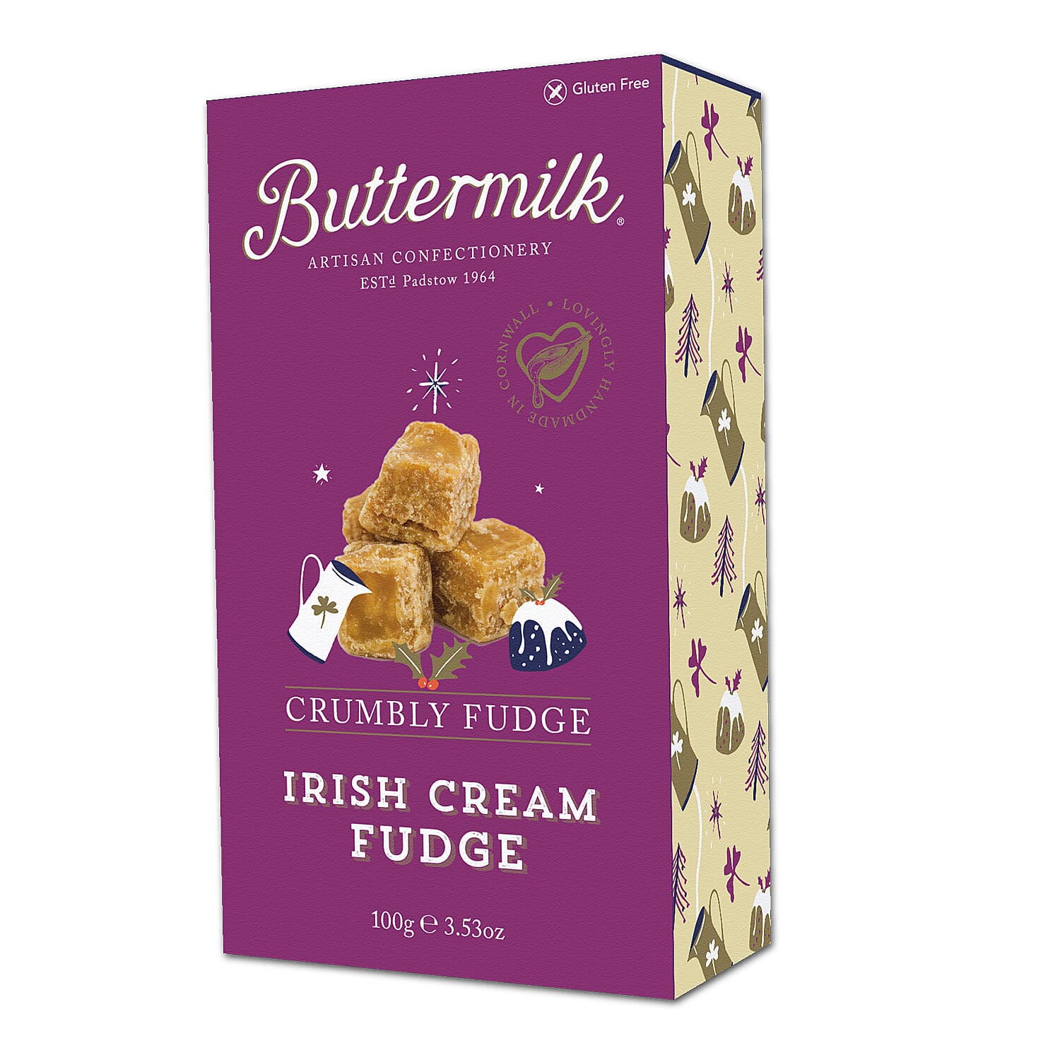 Buttermilk 3 x 100g Christmas Stocking Filler Bundle - Irish Cream, Mince Pie & Caramel Sea Salt