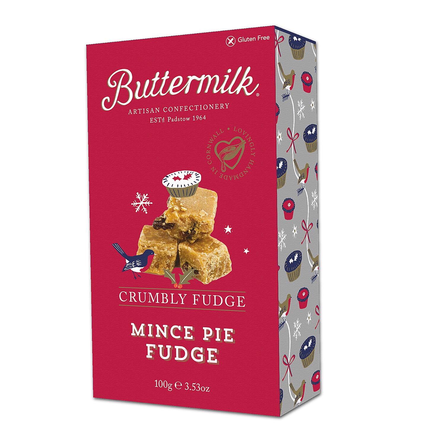 Buttermilk 3 x 100g Christmas Stocking Filler Bundle - Irish Cream, Mince Pie & Caramel Sea Salt