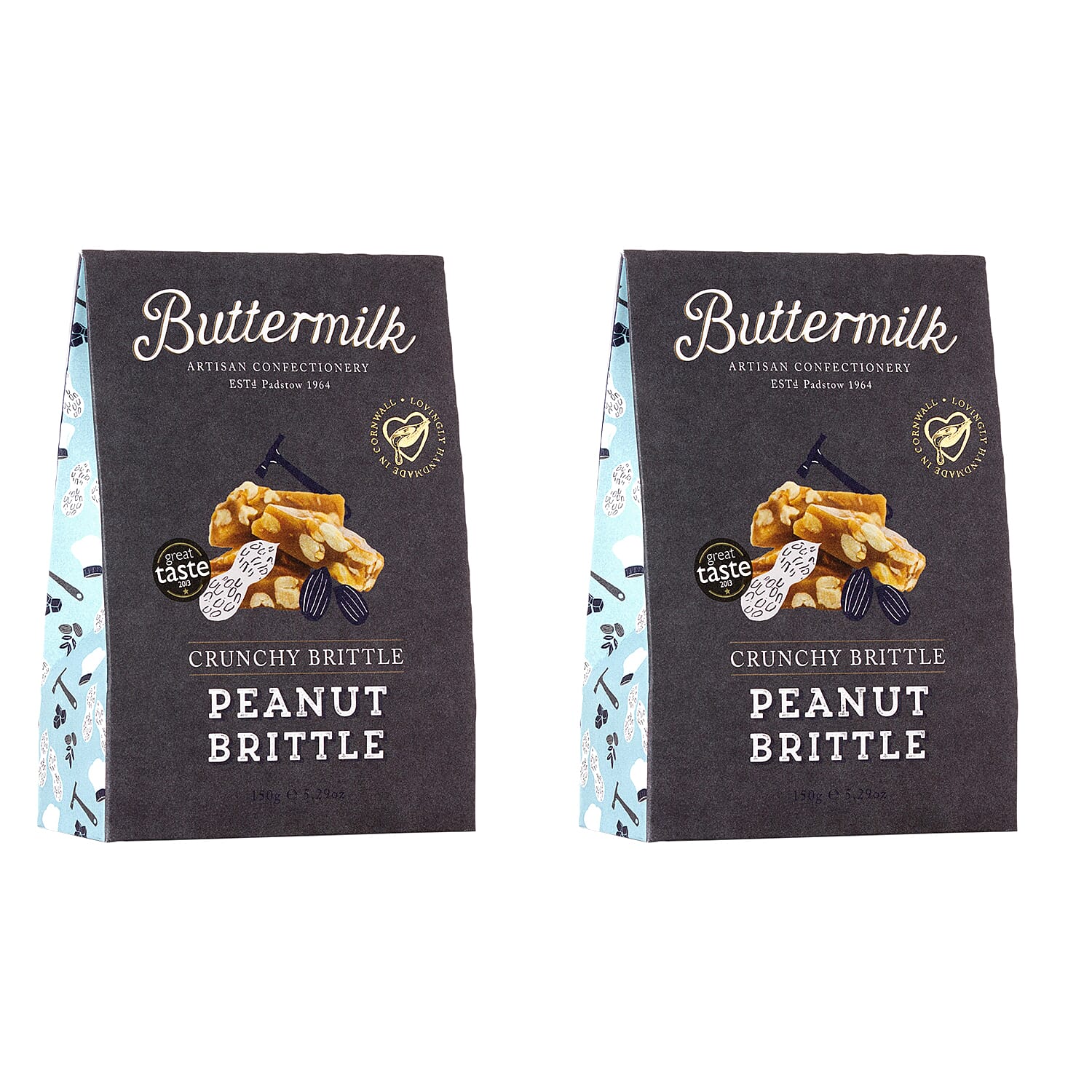 Buttermilk 2 x 150g Peanut Brittle Sharing Box