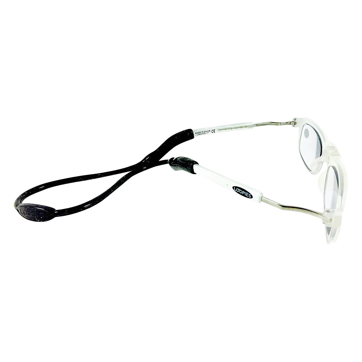 Loopies Magnetic Photochromic White Reading Glasses -2.0