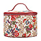 Signare Tapestry Flower Meadow Pattern Vanity Bag (Size 14X22X15 Cm) - Red