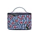 Signare Tapestry Blossom and Swallow Pattern Vanity Bag  {Size 14X22X15 Cm) - Light Blue