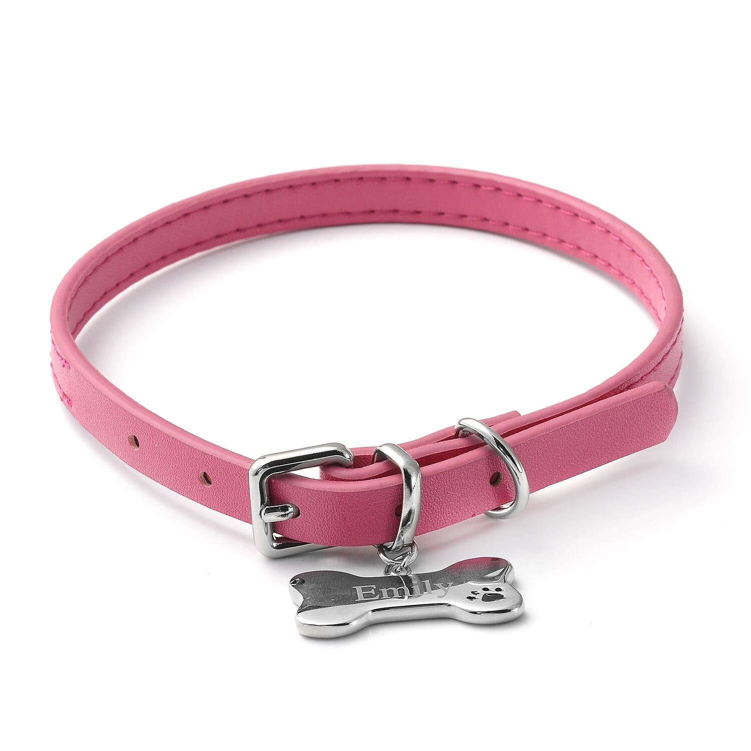 Dog Collar Necklace (Size - 10 -13) in Stainless Steel