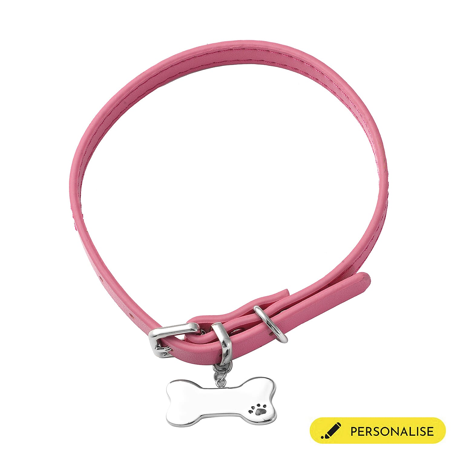 Dog Collar Necklace (Size - 10 -13) in Stainless Steel