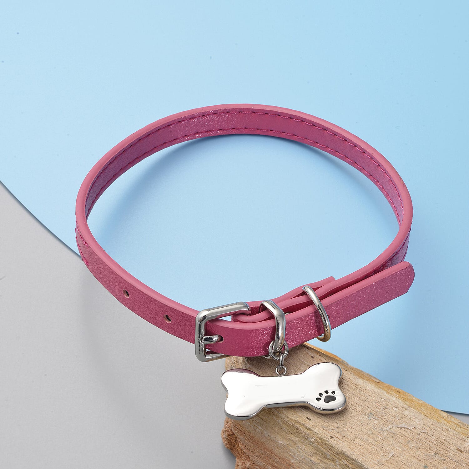 Dog Collar Necklace (Size - 7.5- 10) in Stainless Steel