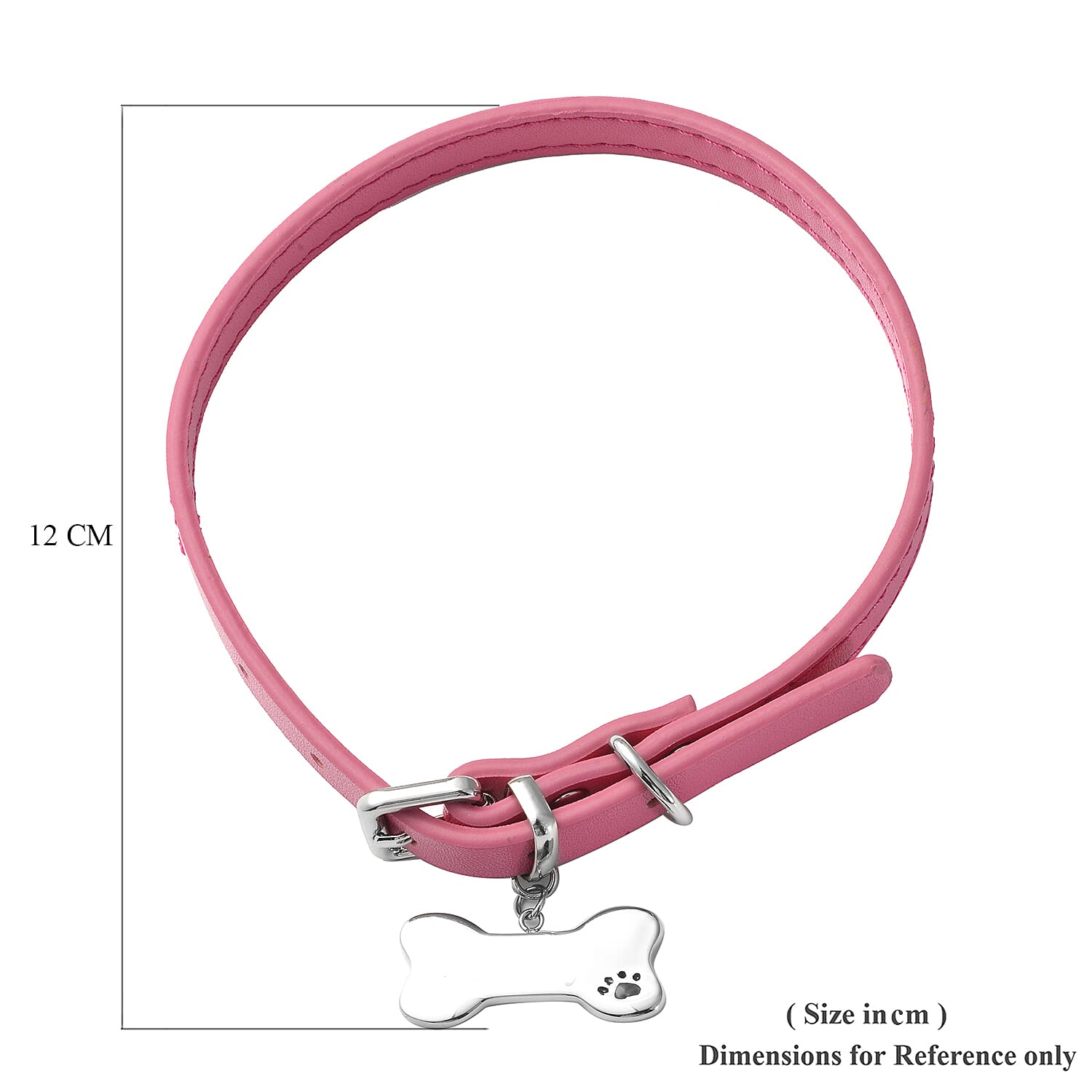 Dog Collar Necklace (Size - 7.5- 10) in Stainless Steel