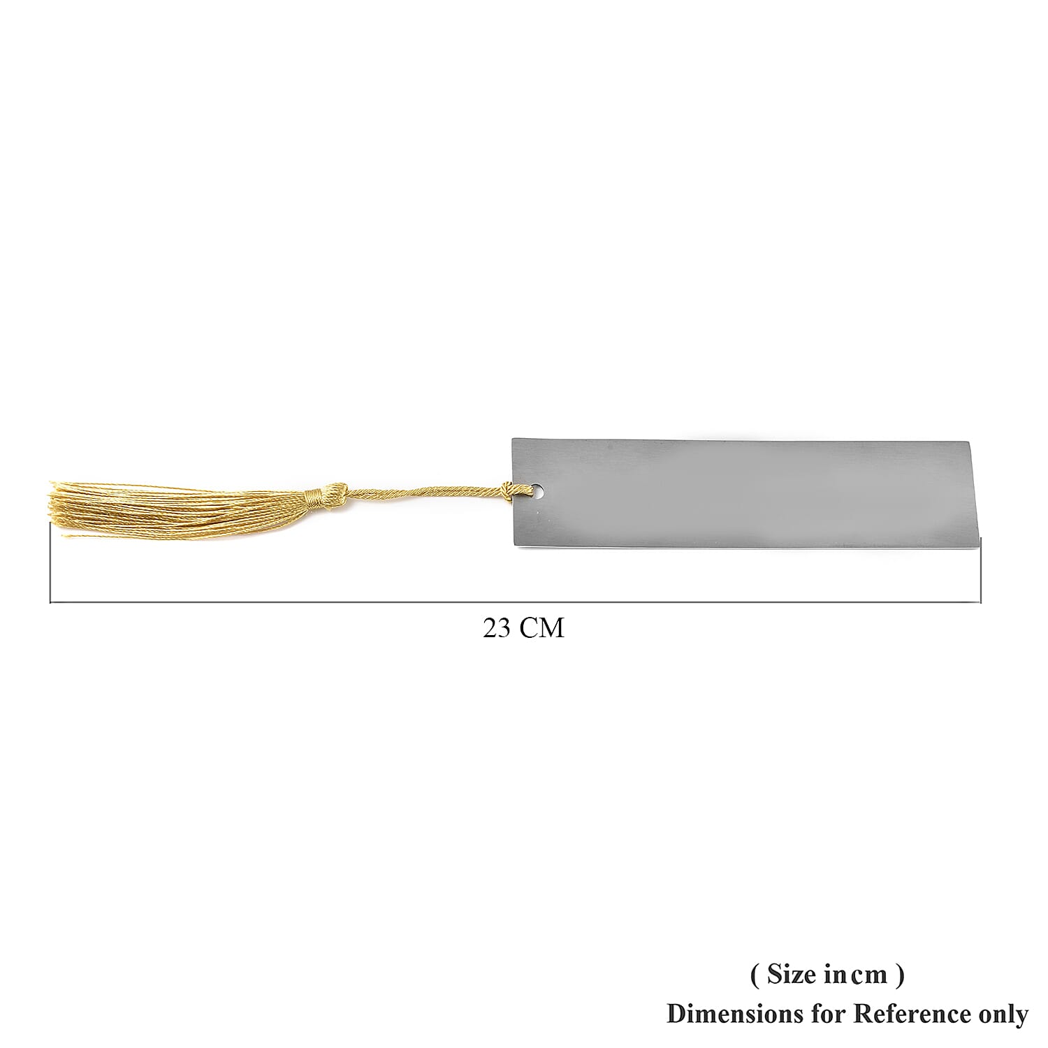 Personalized Rectangular Bookmark in Stainless Steel