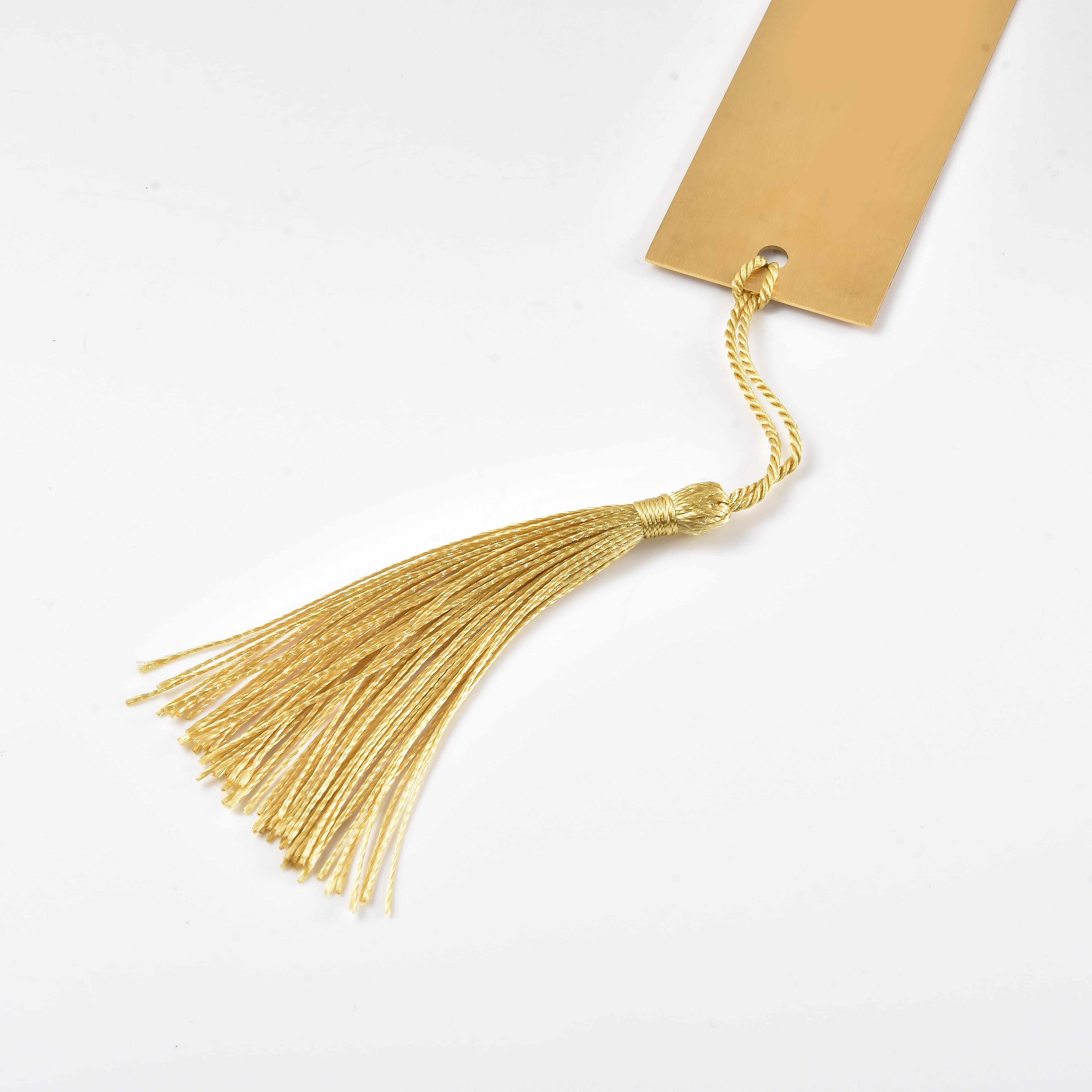 Personalized Rectangular Bookmark in Gold Tone