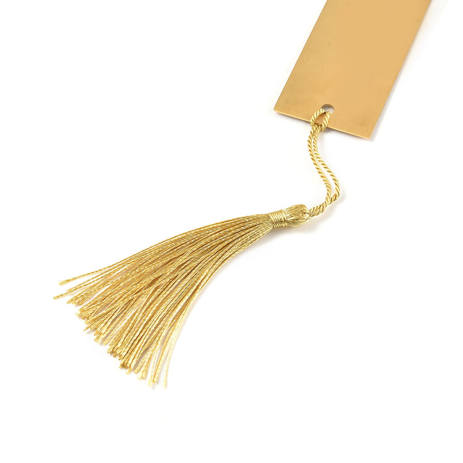 Personalized Rectangular Bookmark in Gold Tone