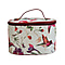 Signare Tapestry Humming Bird Pattern Vanity Bag (Size 14X22X15 Cm) - Ivory