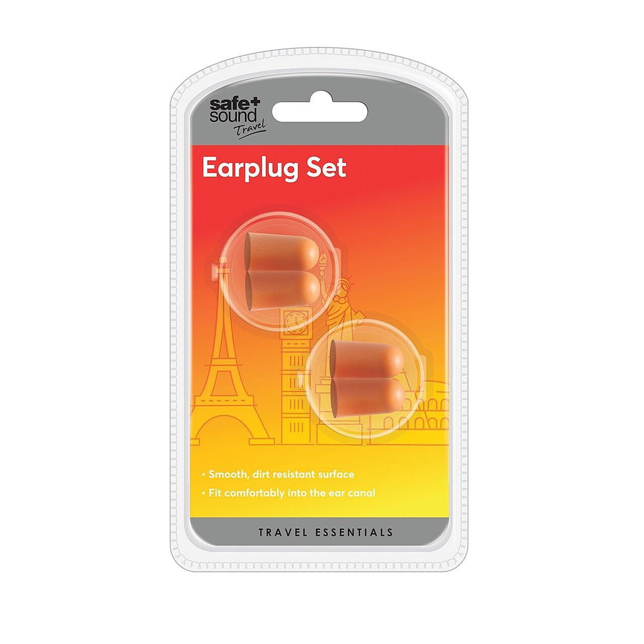 Travel Ear Plugs 2 Pairs