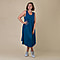 TAMSY 100% Viscose Womens Print Dress (Size:60x105Cm) - Blue
