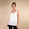 TAMSY Super Soft Vest One Size, ( Fits 8  to 18) - White