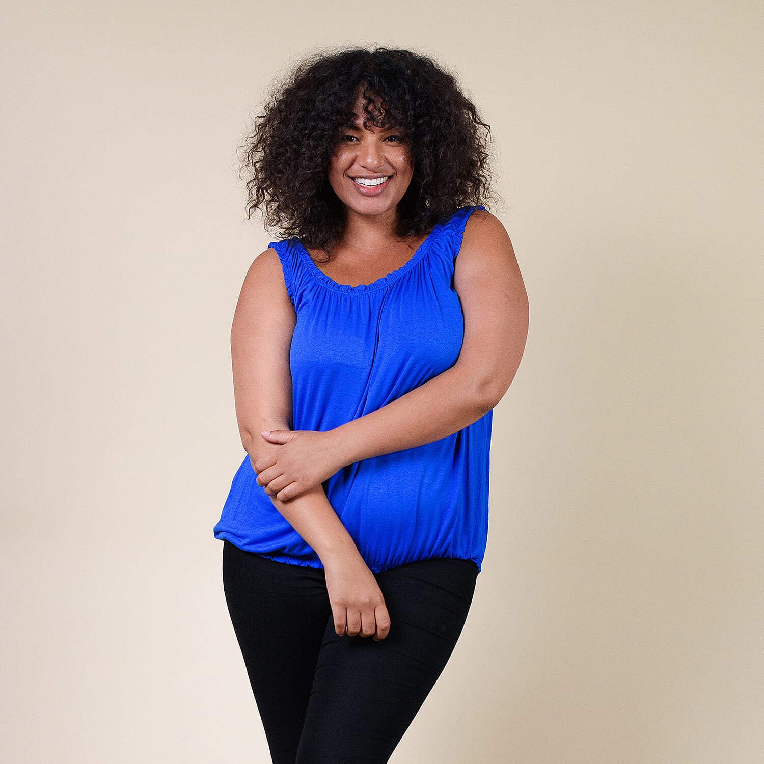 TAMSY Super Soft Vest One Size, ( Fits Size 8  to 18) - Royal Blue