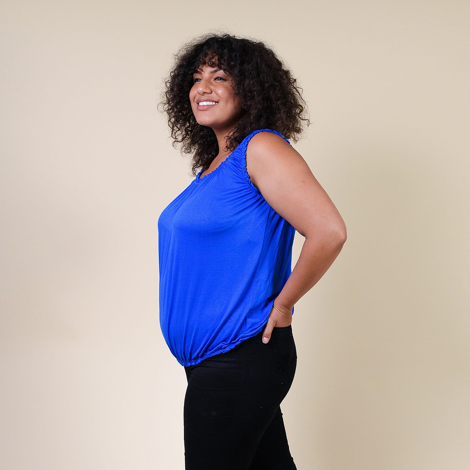 TAMSY Super Soft Vest One Size, ( Fits Size 8  to 18) - Royal Blue