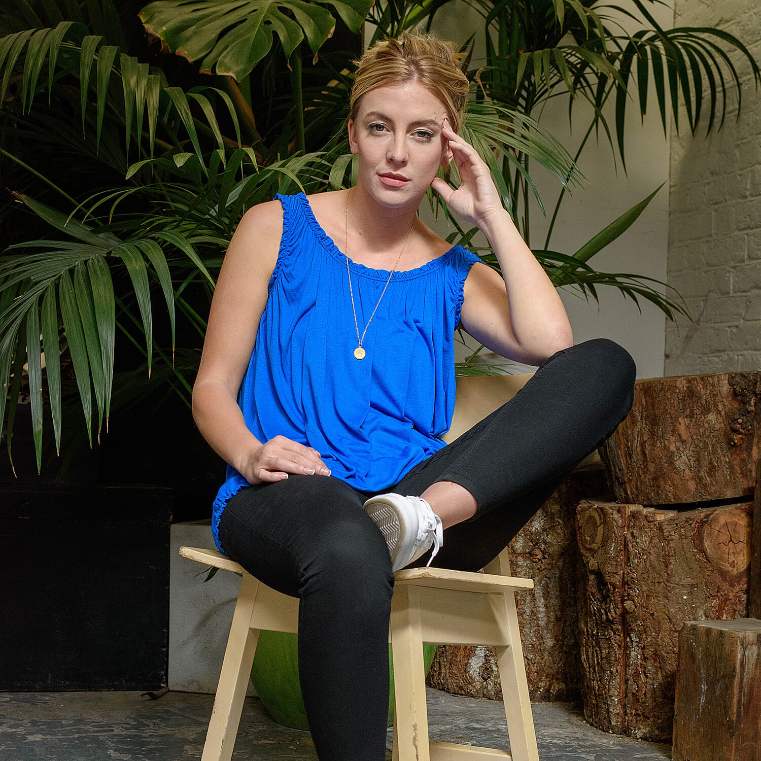 TAMSY Super Soft Vest One Size, ( Fits Size 8  to 18) - Royal Blue