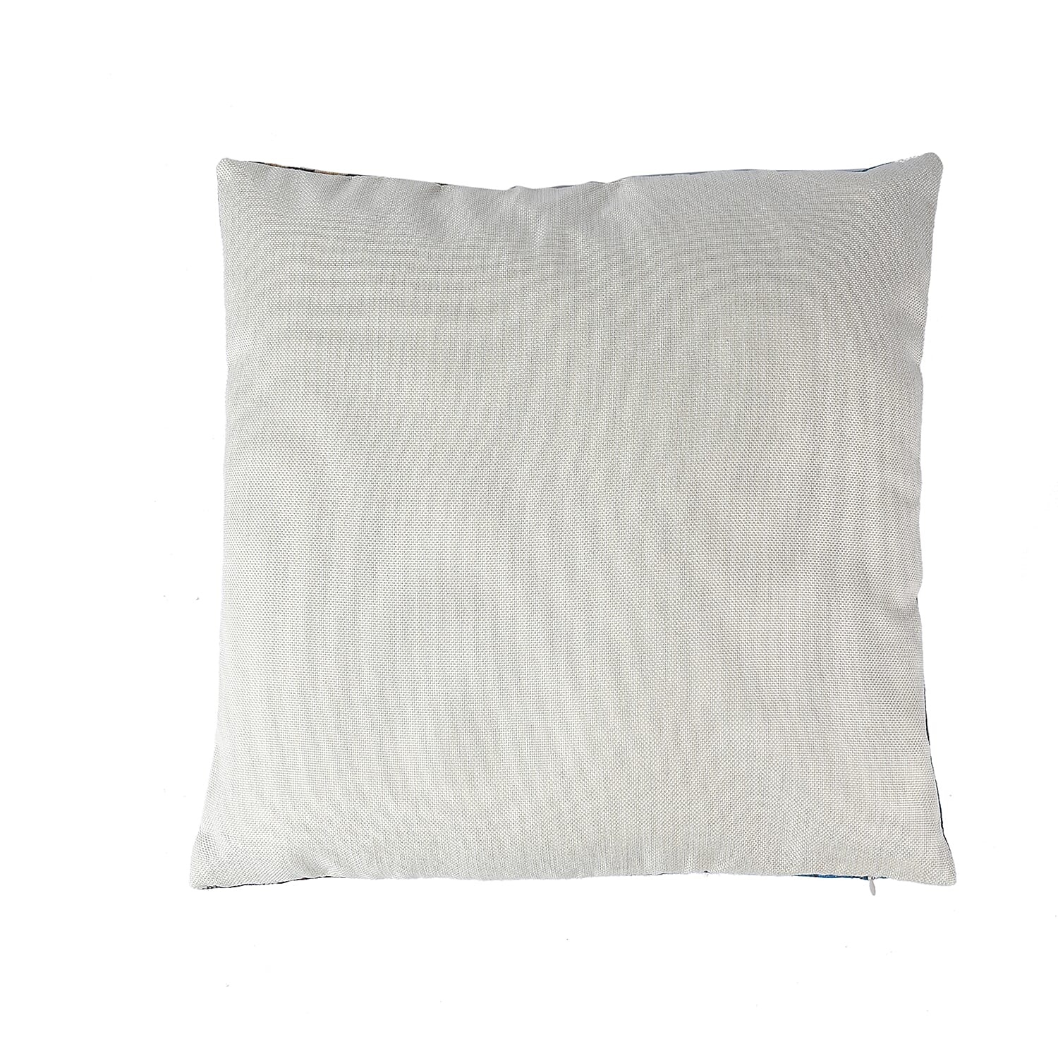 Set of 2 - Floral Tree Pattern Cushion Covers (Size 45 Cm) - Yellow & Grey