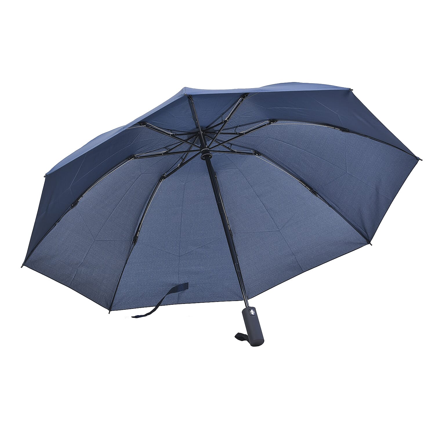 Tri Fold Automatic Open and Close Inverted Umbrella - Navy