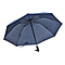 3 Fold Automatic Open Close Reverse Compact Inverted Umbrella - Navy Blue