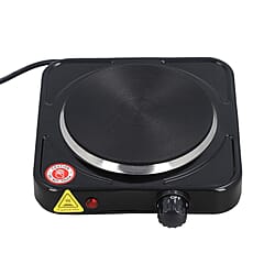Homesmart 1000W Single Hot Plate for Cooking (Includes 5 Level of Pressure Temperature Control) - Black