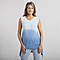 TAMSY Viscose Ombre Sleeveless Top - Blue