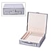 Two Tier Jewellery Box with Handle and Lock (Size 26x26x9Cm) - Black