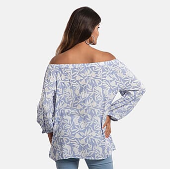 https://tjcuk.sirv.com/Products/65/1/6512527/Leaf-Pattern-Off-Shoulder-Top---Navy_6512527_1.jpg?w=342&h=342