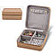 LUCYQ - Portable Large Jewellery Box with Zipper Closure - Black
