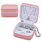 LUCYQ - Portable Small Jewellery Box with Zipper Closure - Black
