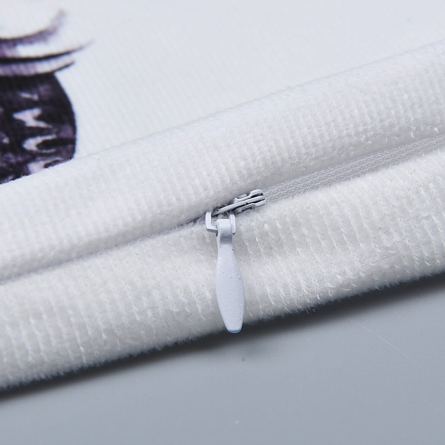 Christmas Theme LED Cushion Cover with Filling - White & Multi