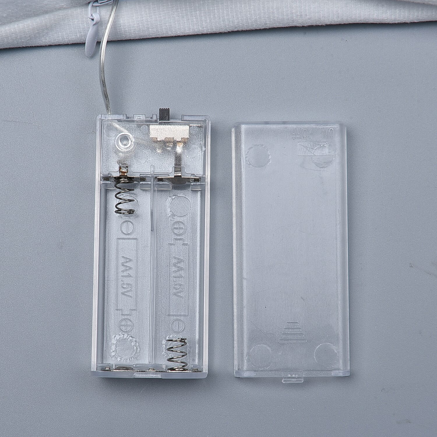 Christmas Theme LED Cushion Cover with Filling - White & Multi