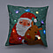 Christmas Theme LED Cushion Cover with Filling - Teal & Multi