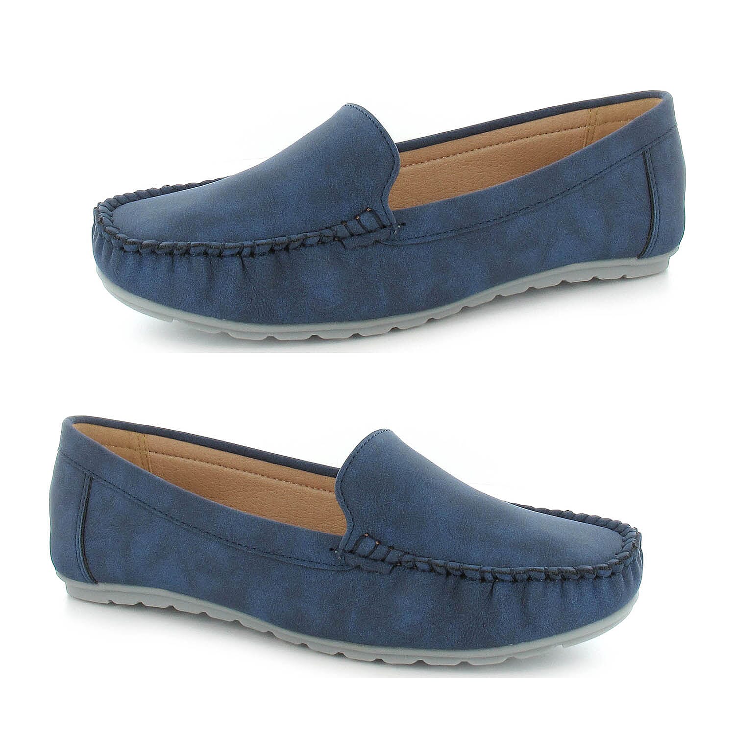 Ella Jodie Ladies Loafers (Size 3) - Navy