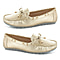 Ella Sadie Knot Detailing Loafers (Size 3) - Gold