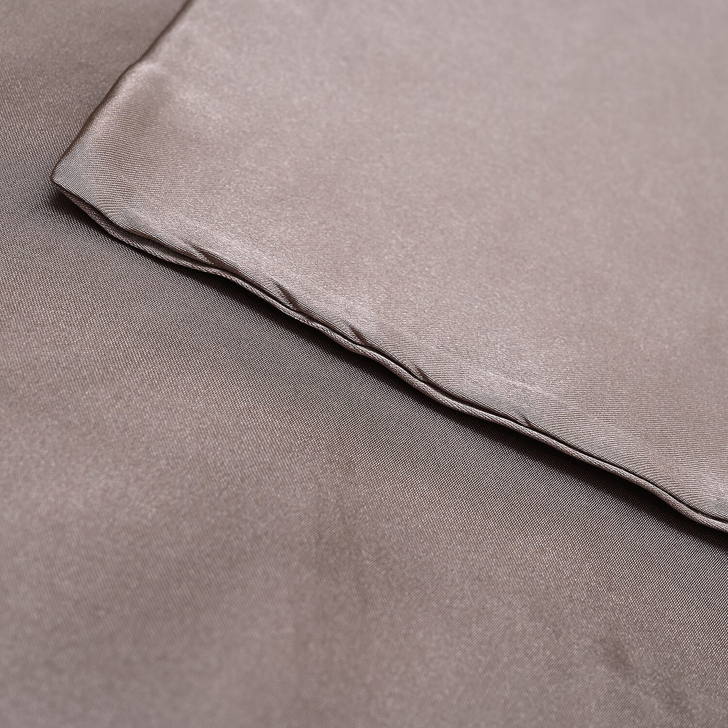 Set of 2 - Satin Pillow Cover (Size 50x76Cm) - Golden Brown