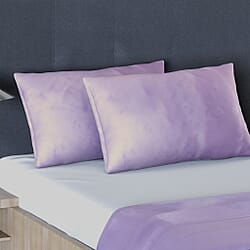 DOD - Set of 2 - Satin Pillow Cover - Dark Grey